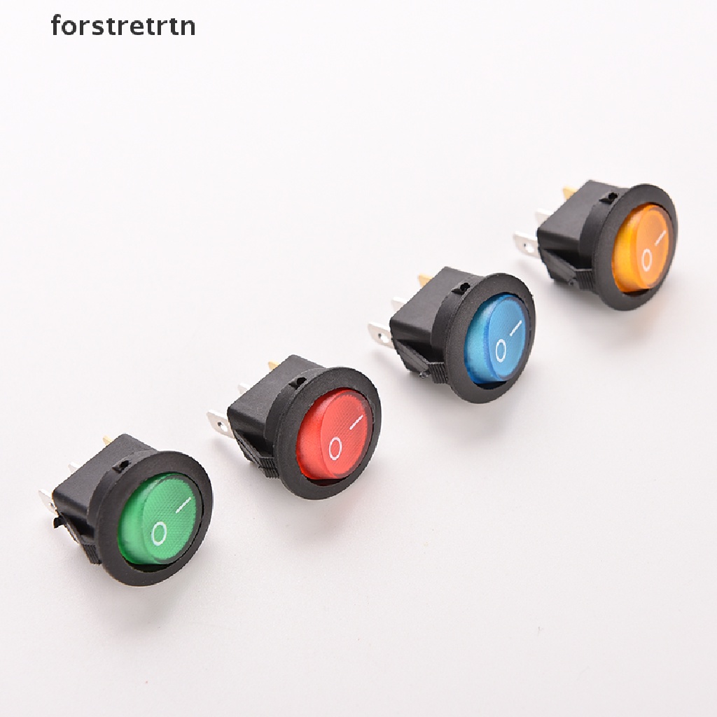 Set 4 công tắc bật tắt đèn LED tròn 12V 16A SPST cho xe hơi/ thuyền