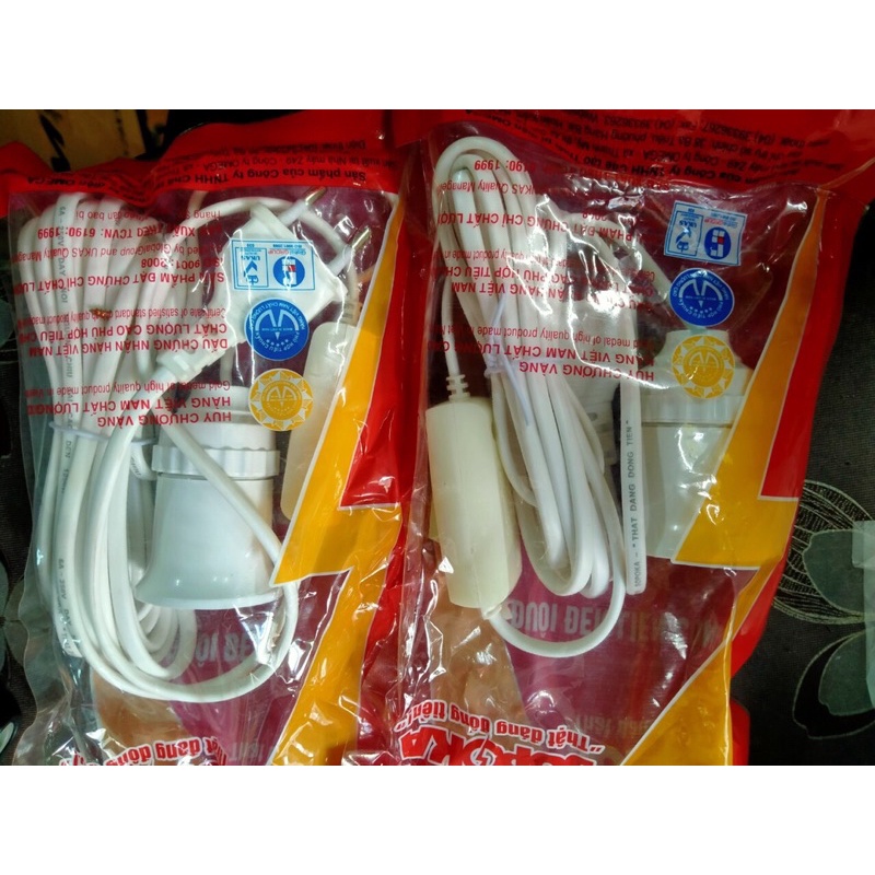 ⚡GIAO HỎA TỐC⚡ Bộ dây đuôi đèn liền công tắc SOPOKA 2M5- 5Mét ĐS sẵn phích siêu tiện lợi