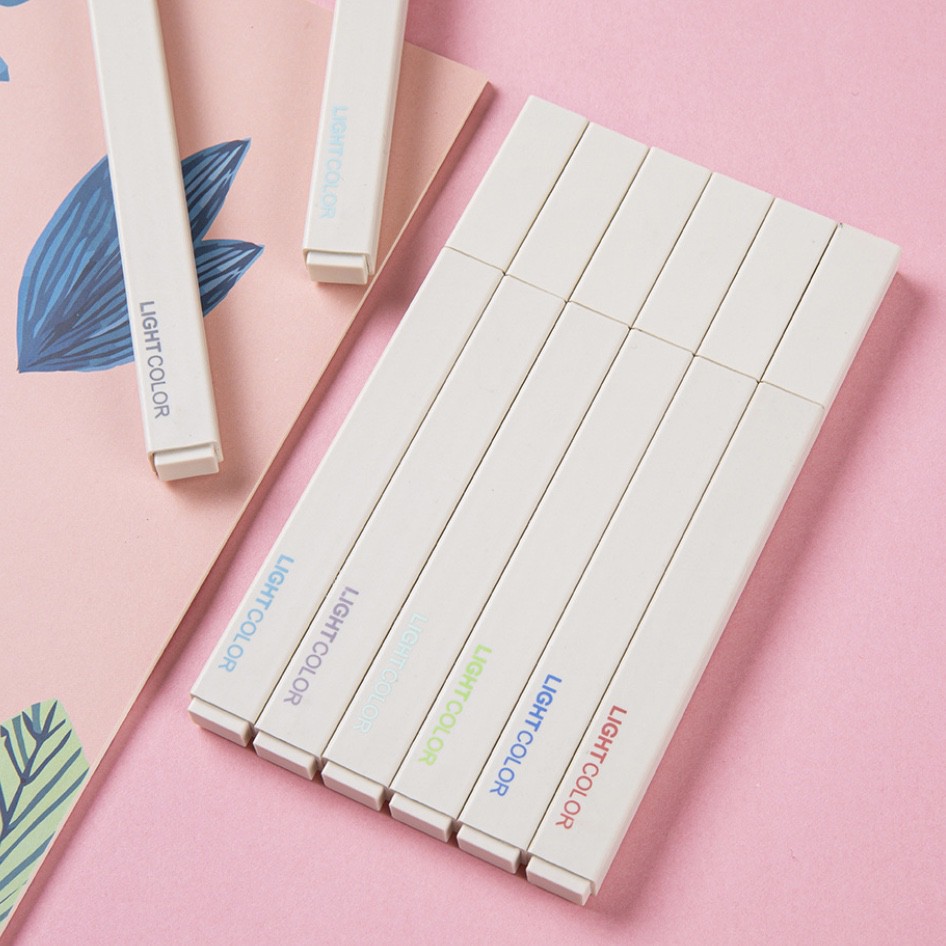 Bút highlight đánh dấu màu pastel Taro Stationery