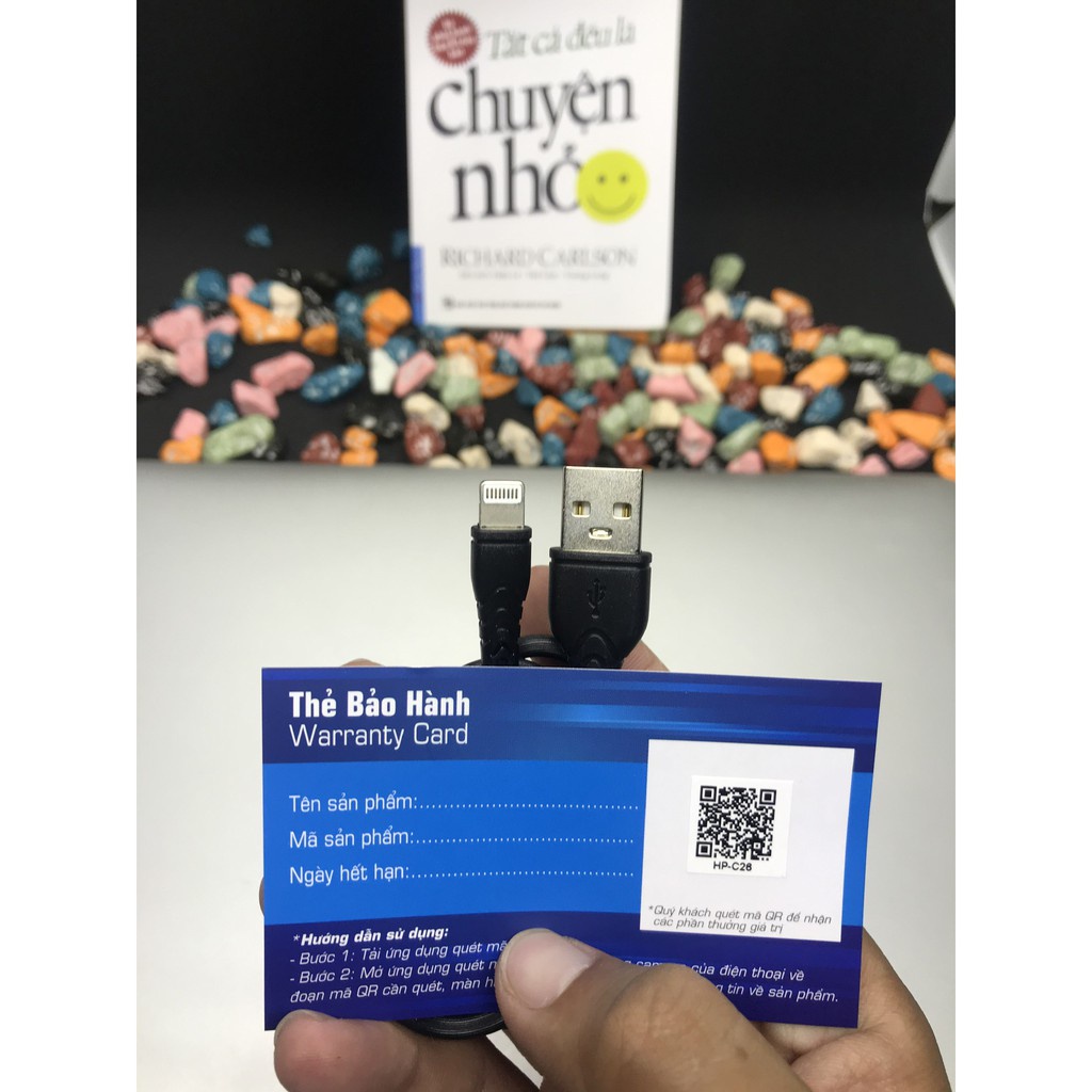 Cáp sạc nhanh Hapor dẻo chống đứt tương thích nhiều dòng máy iphone xiaomi oppo bảo hành 18 tháng 1 đổi 1