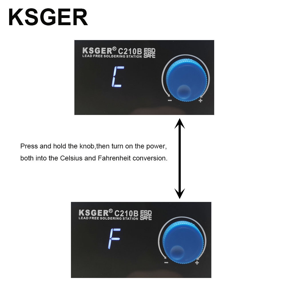 Trạm hàn JBC tự động tắt/mở thông minh KSGER C210B Cho JBC-210 85W 150-480C. BH 36 tháng