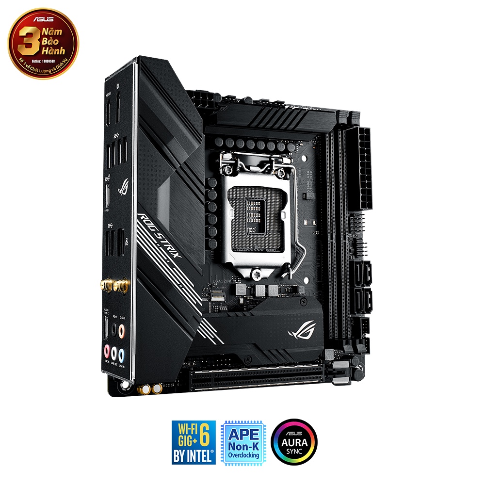 Mainboard ASUS Rog Strix B460-I Gaming (Intel B460 | LGA 1200 | Mini ITX | 2 khe Ram DDR4)