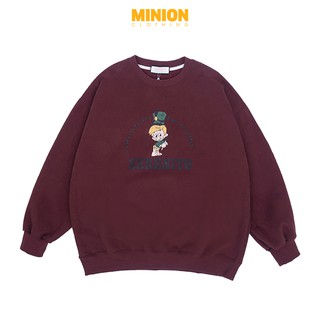 Áo nỉ lót bông Minion Clothing form rộng, dáng Unisex, phong cách Ulzzang Streetwear A2824