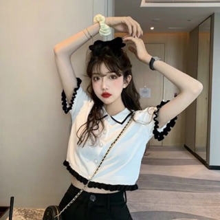 ORDER Set áo len mỏng & Chân váy ulzzang- 2 màu