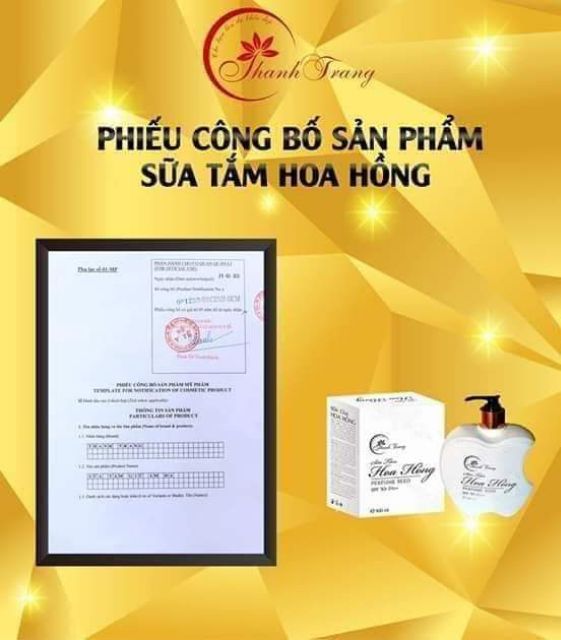 Sữa tắm Hoa Hồng THANH TRANG