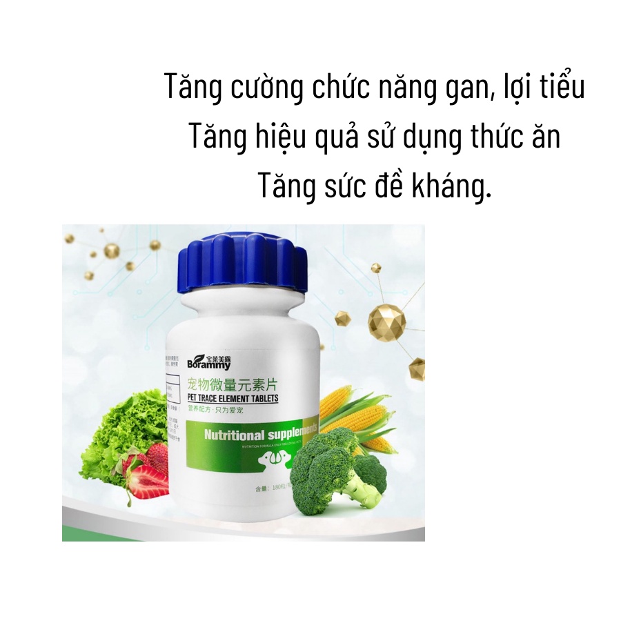 Giải độc gan thận Borammy chó mèo dưỡng lông lọc máu chó mèo