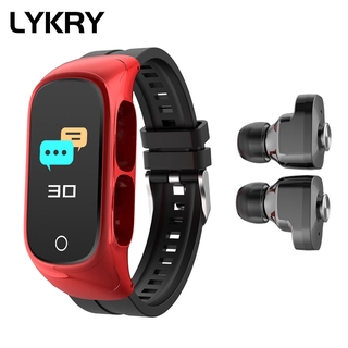 Đồng Hồ Thông Minh LYKRY N8 Mặt Hình Vuông Có Tai Nghe Theo Dõi Sức Khỏe 0.96inch
