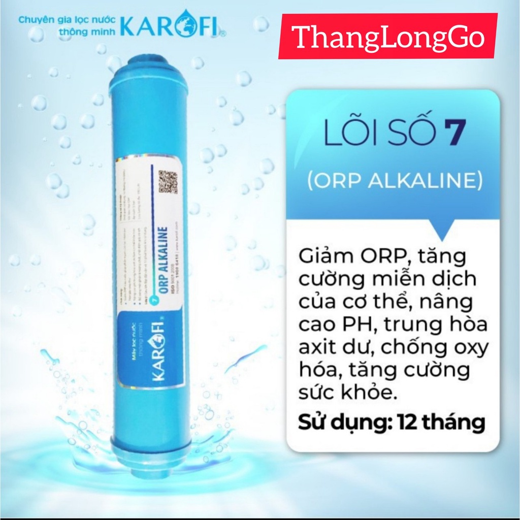 COMBO 4 LÕI TẠO VỊ KAROFI SỐ 5-6-7-8 [MÁY 8 CẤP] | GỒM T33 - MIN - ALKALINE - FAR