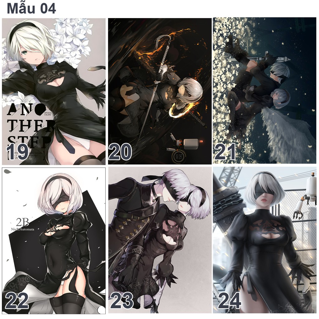 Poster- Tranh dán tường anime/ game NieR Automata