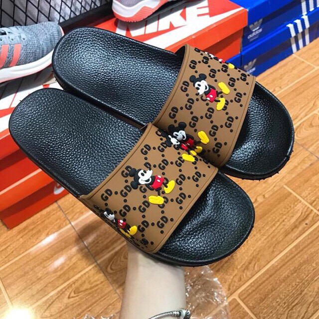 Dép chuột Mickey GD - Dép quai ngang nữ đúc thời trang - DL065