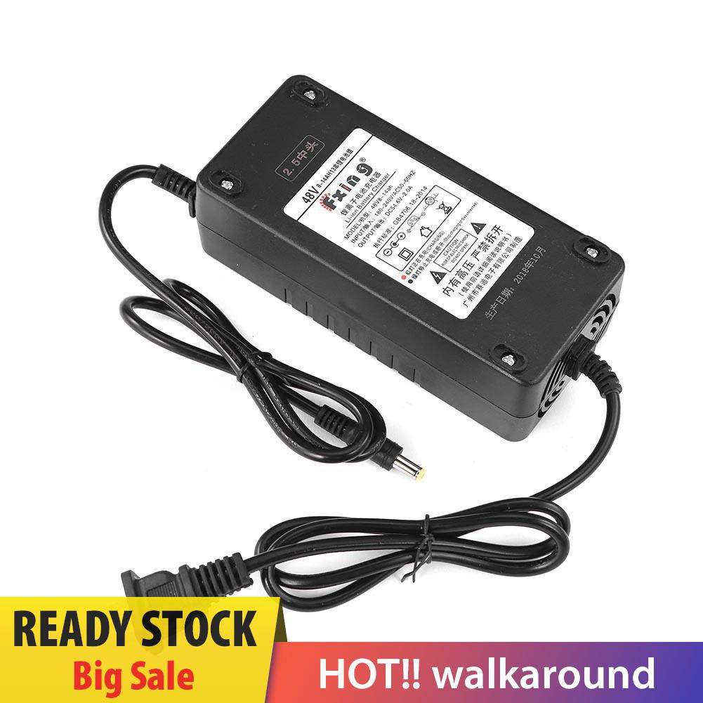 Walk Ebike Li-ion LiPo DC Head Lithium Battery Charger for Electric Bicycle