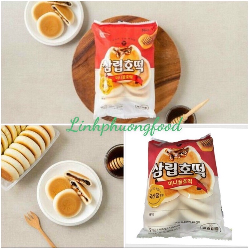 Bánh hotteok nhân mật ong Samlip 400g chi ship tai Sai Gon