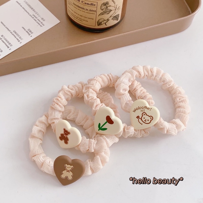 Dây cột tóc cỡ nhỏ phong cách hàn quốc dễ thương, thời trang mùa hè cho nữ