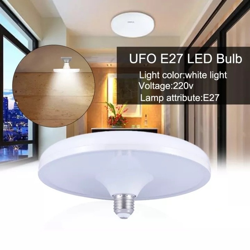Bóng Đèn LED E27 15/20/30/40W Hình UFO Thay Thế Dùng Cho Phòng Khách/Nhà Bếp