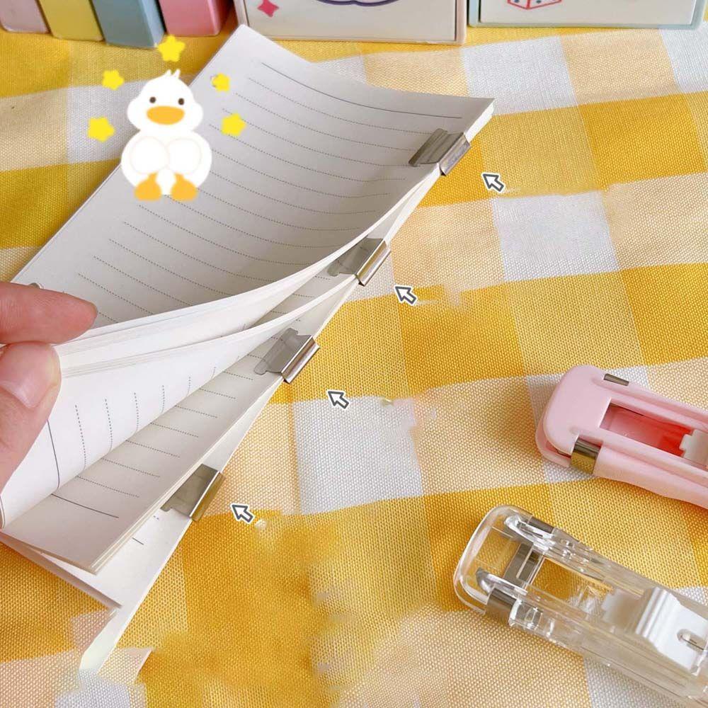 PEWANY Kẹp Bấm Ghim Bằng Nhựa Đa Năng Tiện Dụng Cho Học Sinh / Văn Phòng