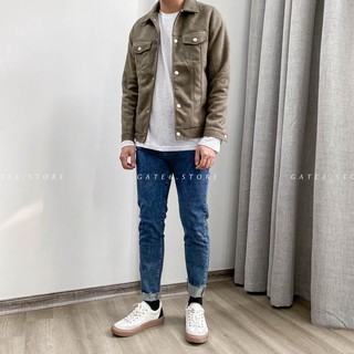 Áo Khoác MR da lộn cổ bẻ 030