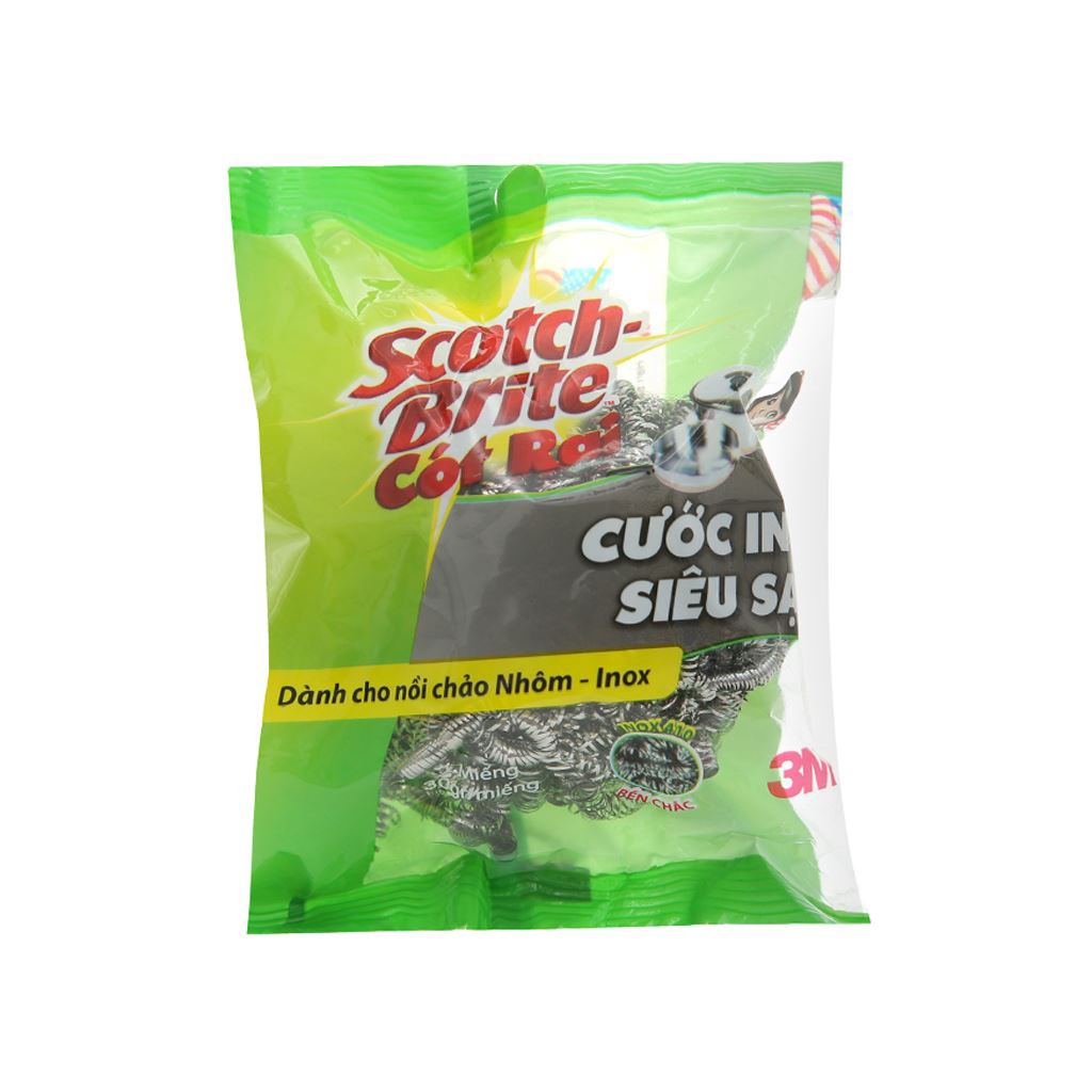 Miếng cước inox chà nồi siêu sạch Scotch Brite 20g