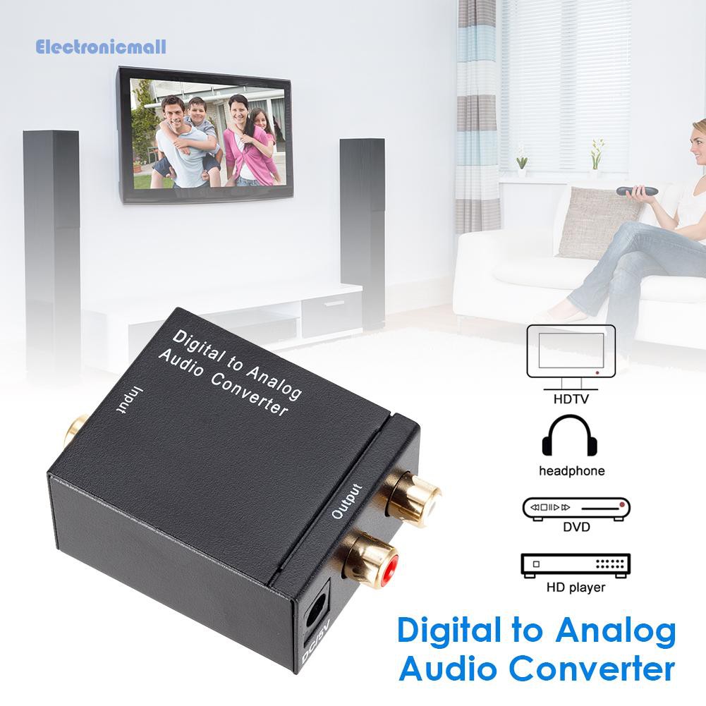 Bộ Chuyển Đổi Âm Thanh Ele 3c Digital Sang Analog Toslink Coaxial Sang Rca