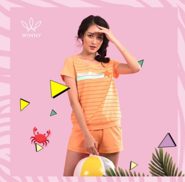 Bộ mặc nhà Winny cotton tay cộc quần short 9940 Giá 458.000đ