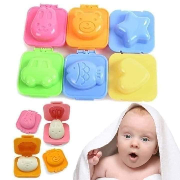 Khuôn Tạo Hình Cơm , Trứng ,Khuôn Làm Bánh Cho Bé Ăn Dặm Ngon Miệng