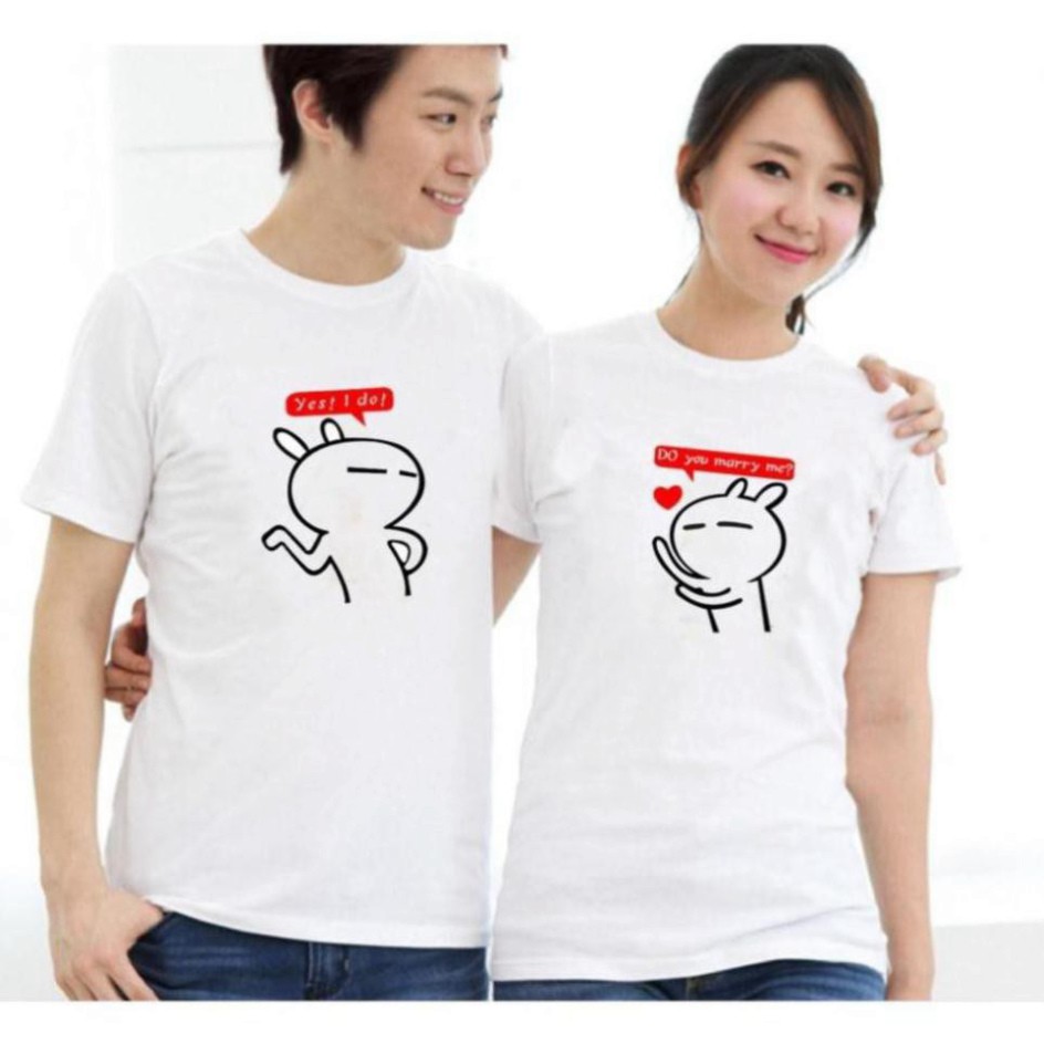 [FREESHIP] [Nhiều mẫu] Áo đôi, áo cặp, áo thun couple, áo thun tình yêu, áo thun cặp nam nữ, vải cotton mịn mát, mẫu in