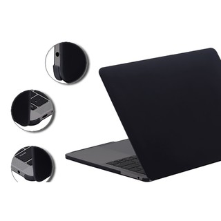 Ốp màu đen cho các dòng macbook(TẶNG KÈM NÚT BỊT BỤI+CHỐNG GÃY SẠC)