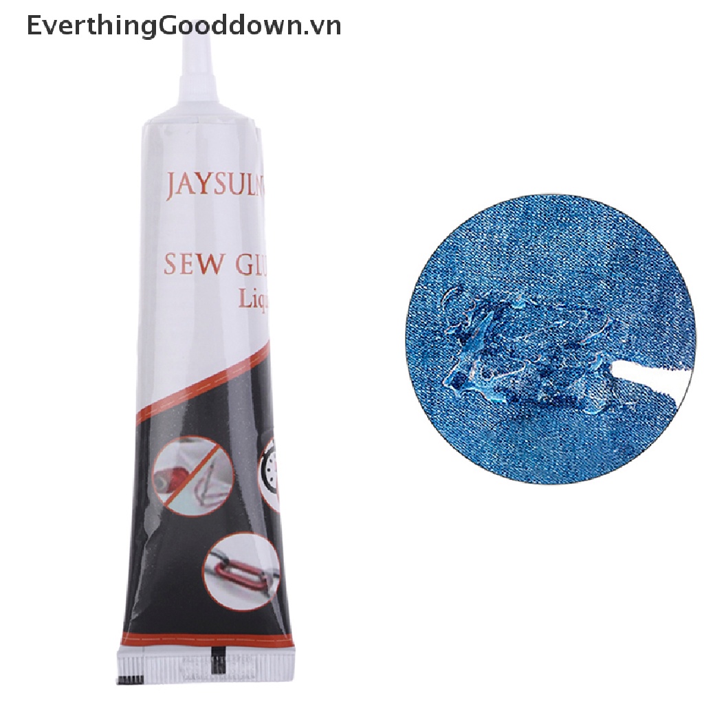 Everthinggooddown 50ml Keo Dán Dạng Lỏng Sửa Chữa Quần Áo Bằng Sợi Tổng Hợp Tự Nhiên Hữu Ích