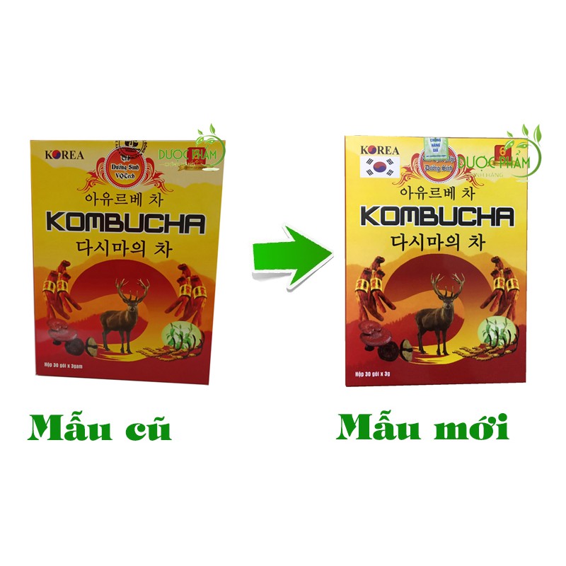 [Mã GROSALE giảm 10% đơn 150K] Trà dưỡng sinh KOMBUCHA ( hộp 30 gói)