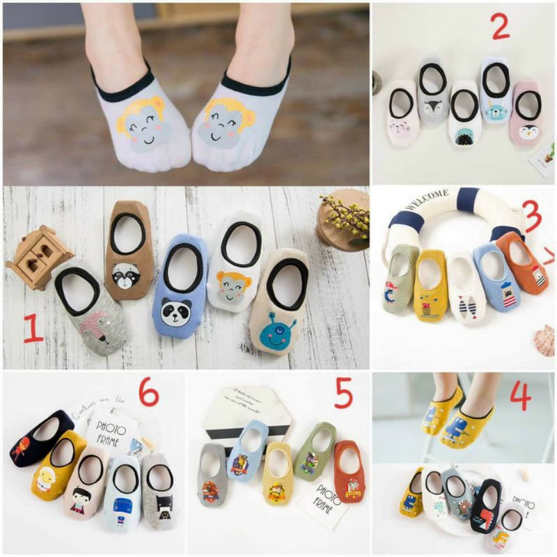 Tất cổ ngắn thu đông hình thú# chống trơn trượt phong cách Hàn Quốc cho bé yêu #