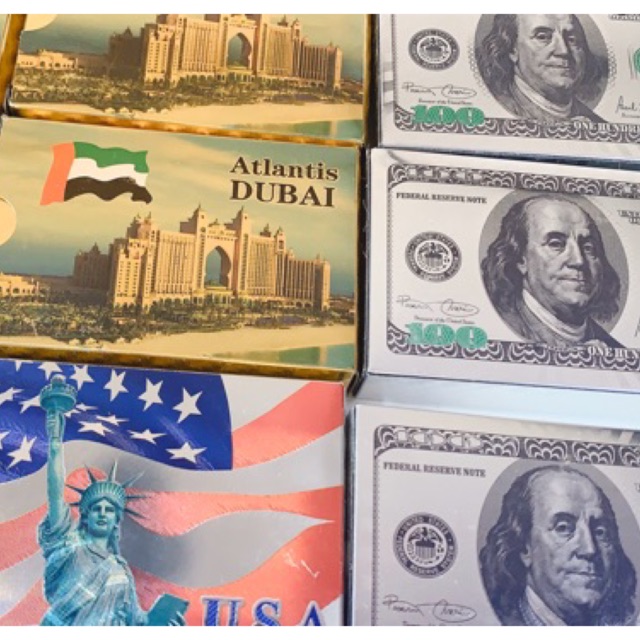 Bài DuBai mạ vàng 24K xách tay