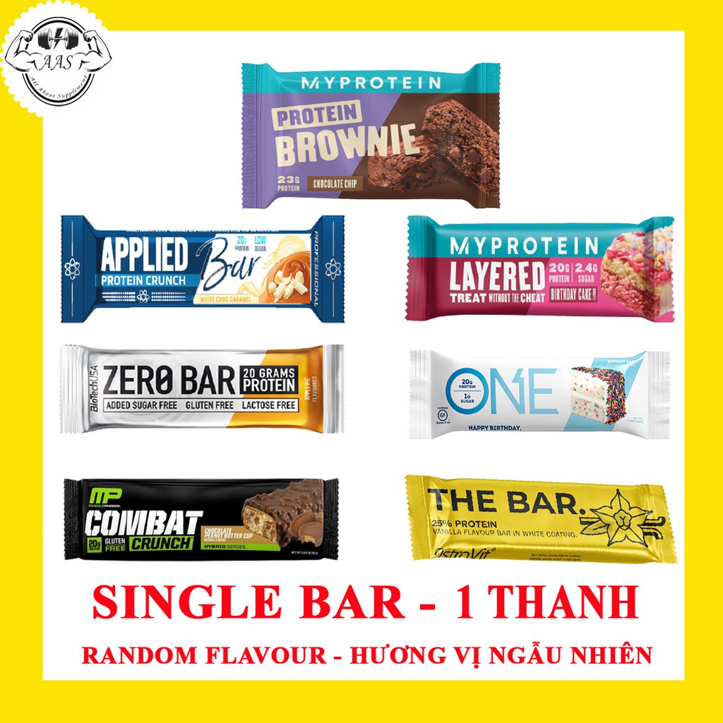 THANH PROTEIN DINH DƯỠNG THAY THẾ BỮA ĂN NHẸ - PROTEIN BROWNIE, COMBAT CRUNCH, ZERO BAR, LAYERED PROTEIN BAR,..