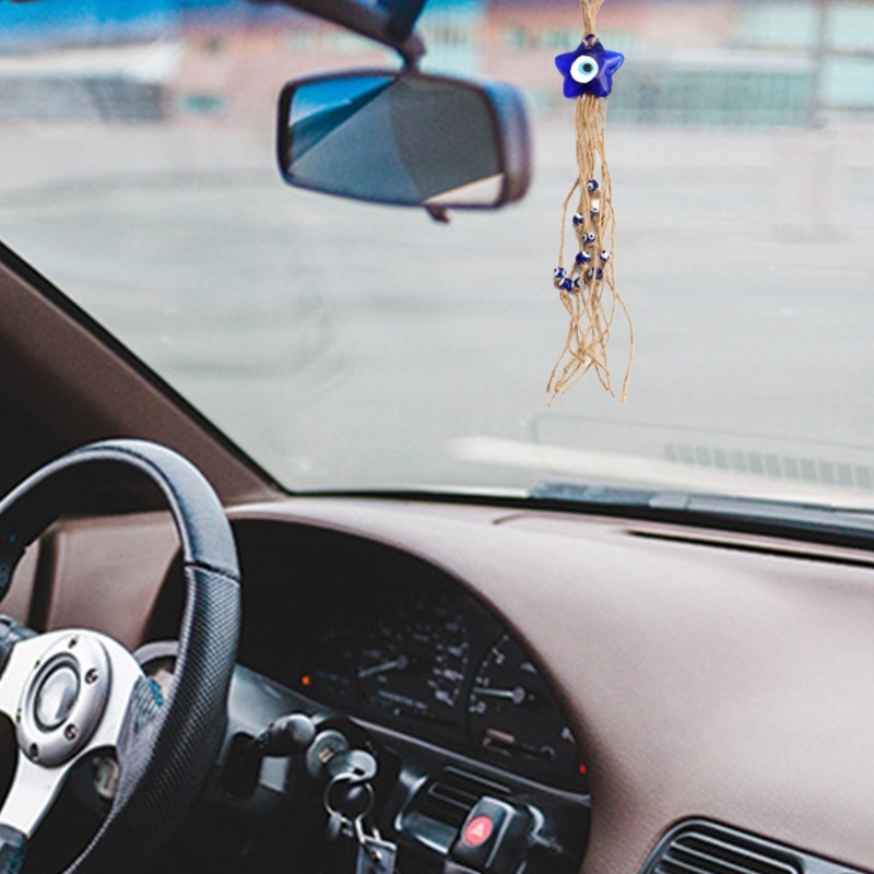 Phụ Kiện Hạt Mắt Quỷ Bằng Vải Dệt Thủ Công Trang Trí Nhà Cửa Sân Vườn