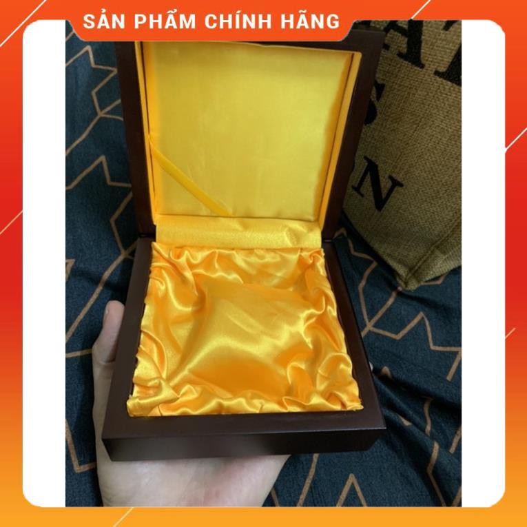 *giá tốt* Hộp gỗ đựng vòng trầm, vòng phong thuỷ size đại 12,5x12,5cm giá tốt