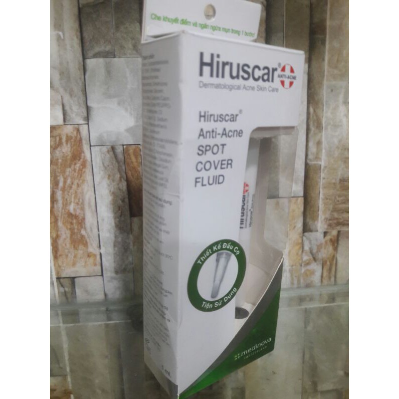 Kem chấm mụn Hiruscar Anti Acne Spot cover fluid