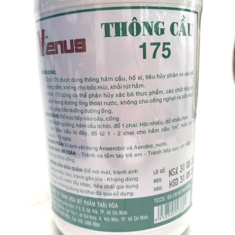 ⚡Nước thông cầu 175 Venus 1000ml cam kết chính hãng⚡