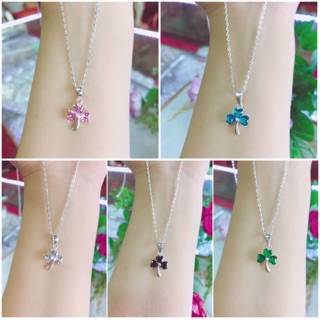 Dây chuyền cỏ 3 lá trang sức bạc