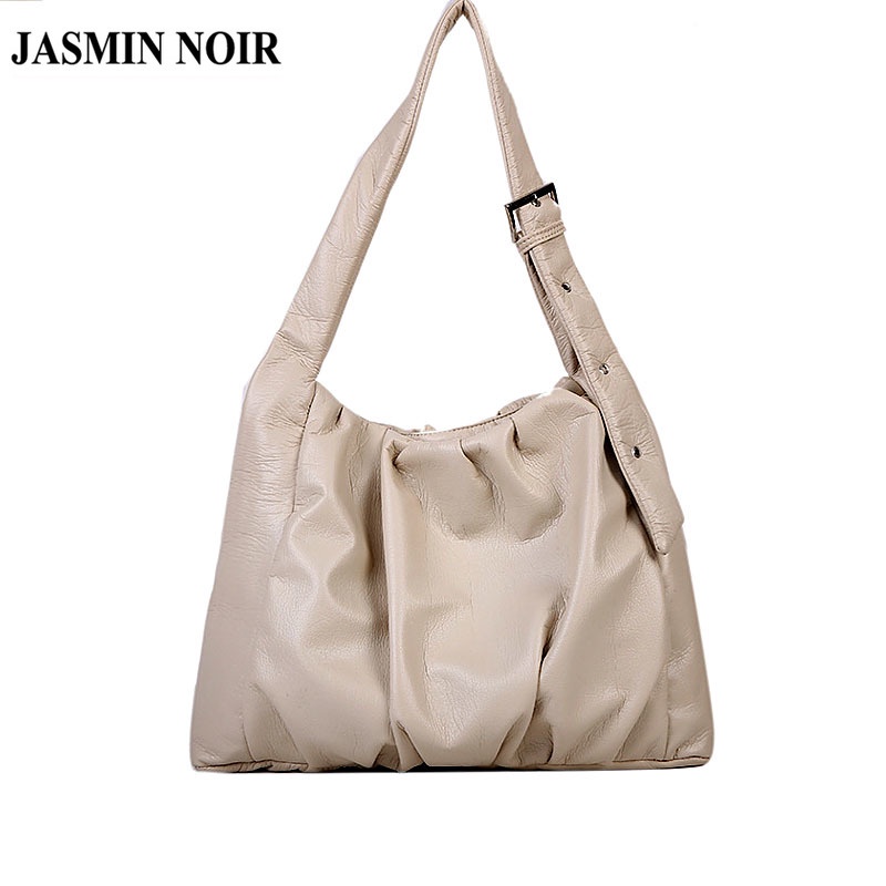 Túi Đeo JASMIN NOIR Vai Da PU Mềm Cỡ Lớn Kiểu Vintage Thời Trang Cho Nữ