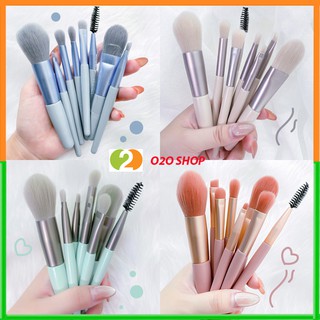 Bộ Cọ Trang Điểm 8 Món Kèm Túi , Giống Bộ 13 Cây Hàn Quốc Siêu Mịn Dụng Cụ Trang Điểm Chuyên Nghiệp- O2O Shop