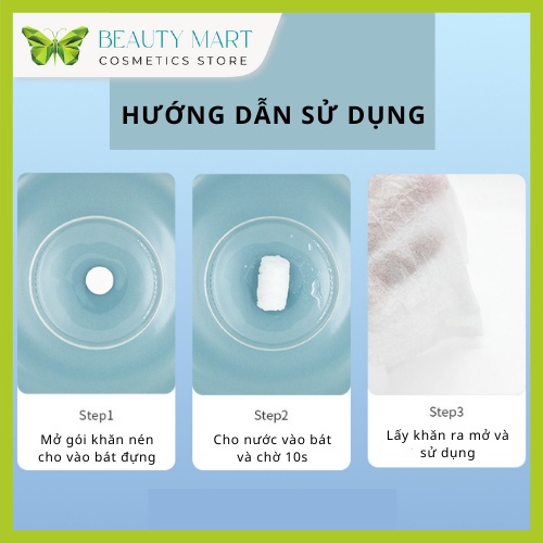 Khăn mặt dạng viên nén Holdhome - Gói 20 miếng đa năng