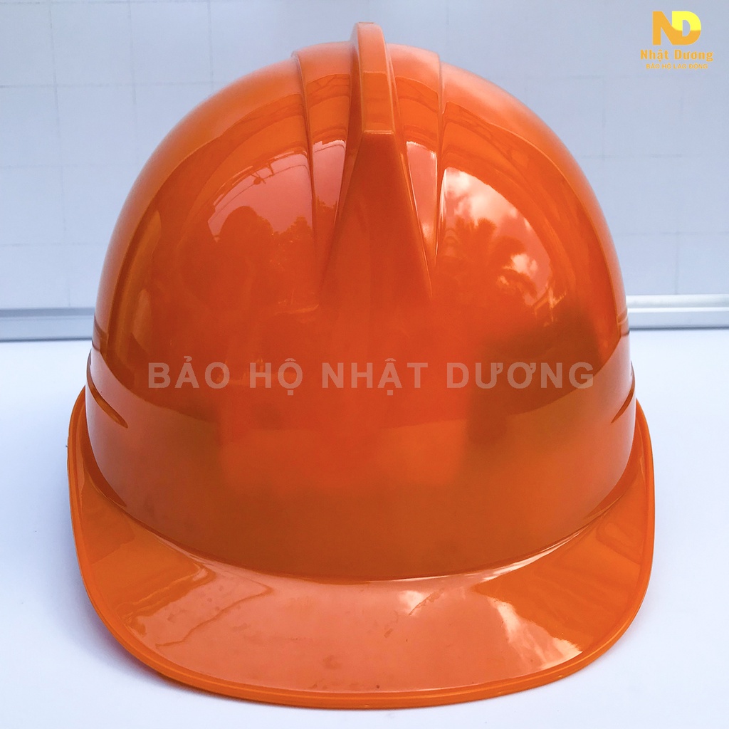 Mũ bảo hộ lao động khóa vặn màu cam HPS1, Nón bảo hộ lao động lót xốp Nhật Dương