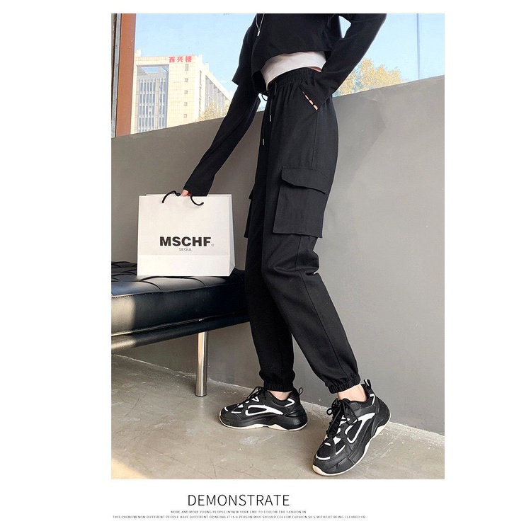 Quần jogger túi hộp nam nữ unisex vải kaki xịn co giãn bao ngầu, cực chất (h5) M01
