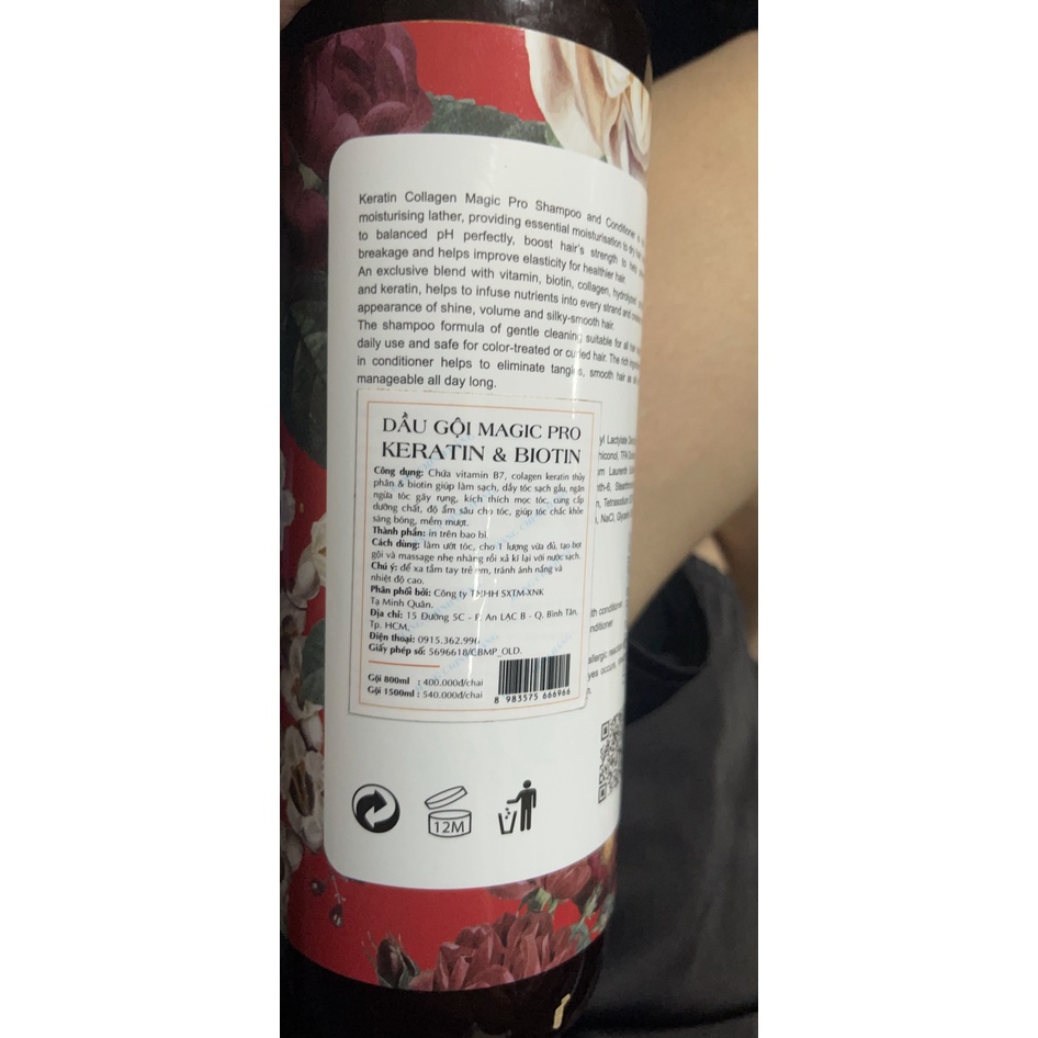 Cặp dầu gội xả Magic Pro siêu phục hồi, chăm sóc tóc hư tổn - myphamvananh