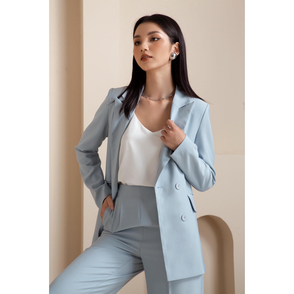 Set vest blazer nữ Julie Maiimer màu xanh | BigBuy360 - bigbuy360.vn