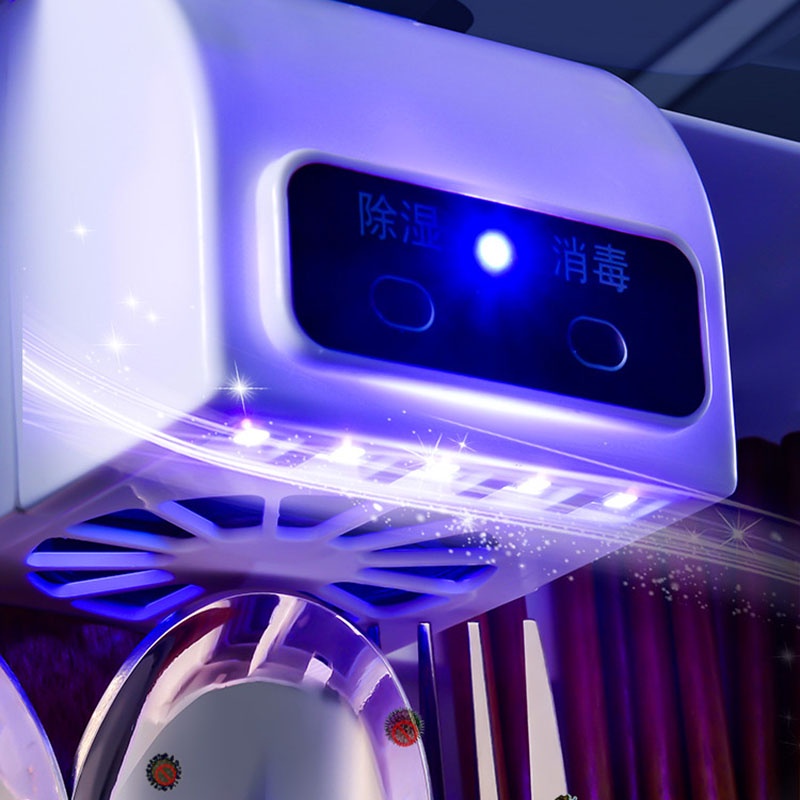 Máy khử trùng đũa UV Giỏ đũa sấy khô thông minh Hộp lưu trữ treo tường, Xuất hàng trong vòng 24 tiếng