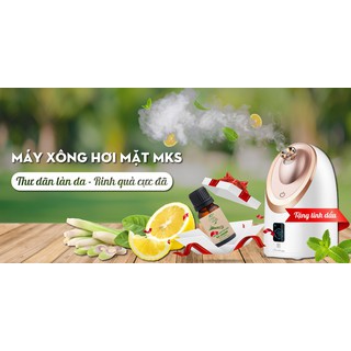 Máy Xông Hơi Da Mặt ION Nóng Lạnh MKS Cao Cấp, Xông Hơi Thảo Dược