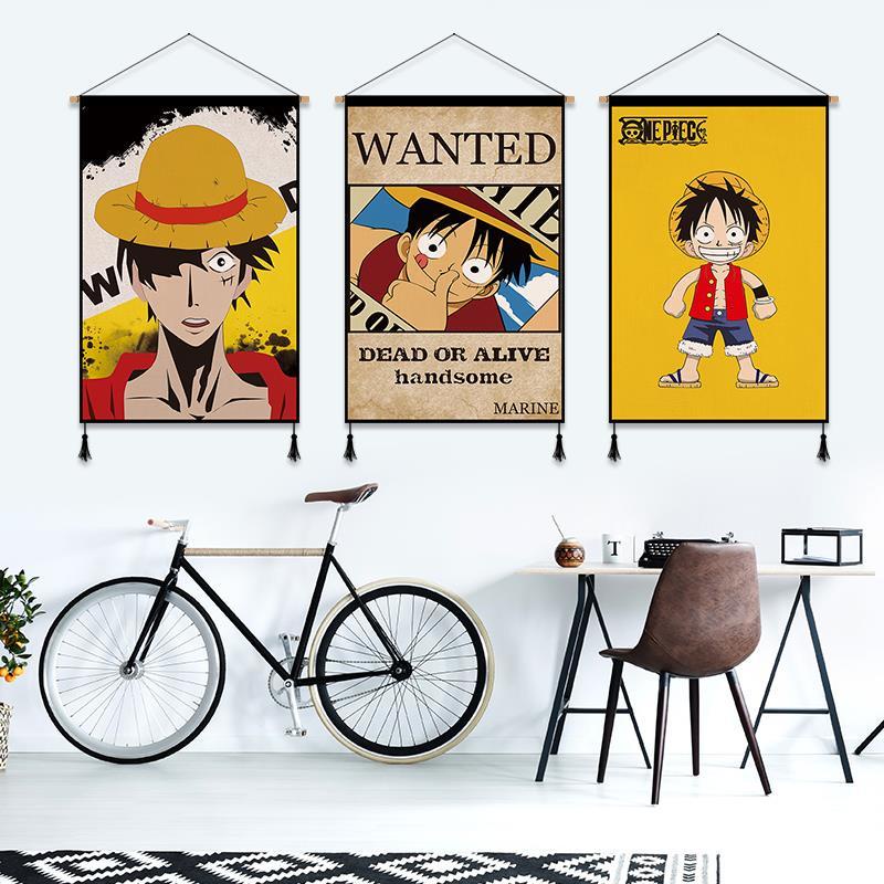 Thảm Treo Tường Trang Trí Phòng Ngủ In Hình One Piece Cá Tính