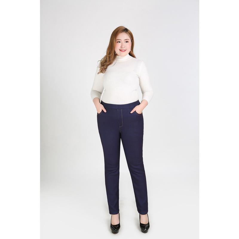 Quần Legging nữ giả Jean Bigsize chất dày dặn co giãn 4 chiều(40-77kg)QS34