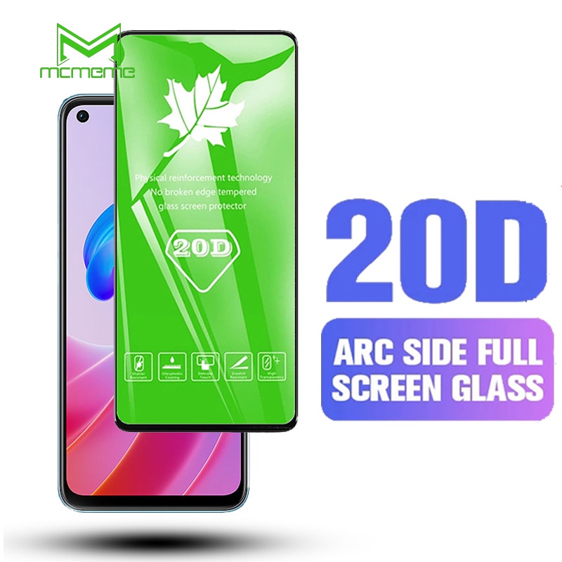 Kính cường lực 20D tràn màn hình cho OPPO A98 A58 A78 A38 A18 A59 A79 A17 A17K A77s A76 A96 A16k A16 A95 A55 A94 A57 A77 A5s A3s A5 A9 A53 A91 A92 A72 A52 A93 A12