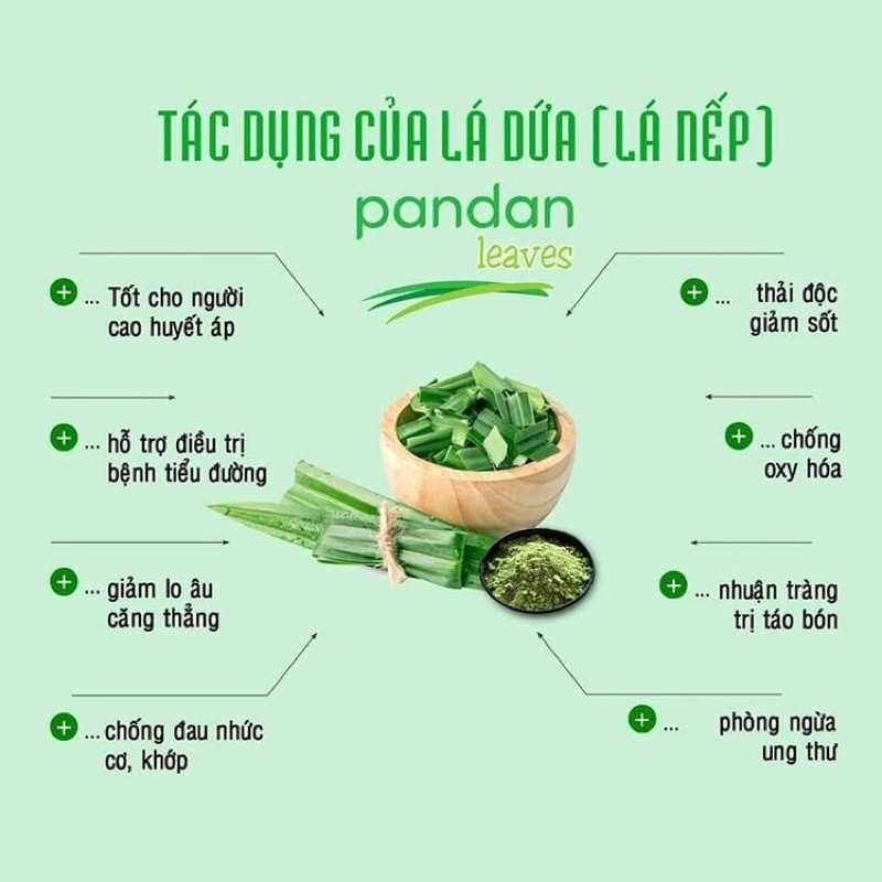 ⚡️100g Bột lá Nếp( lá dứa) sấy lạnh nguyên chất gói 100g