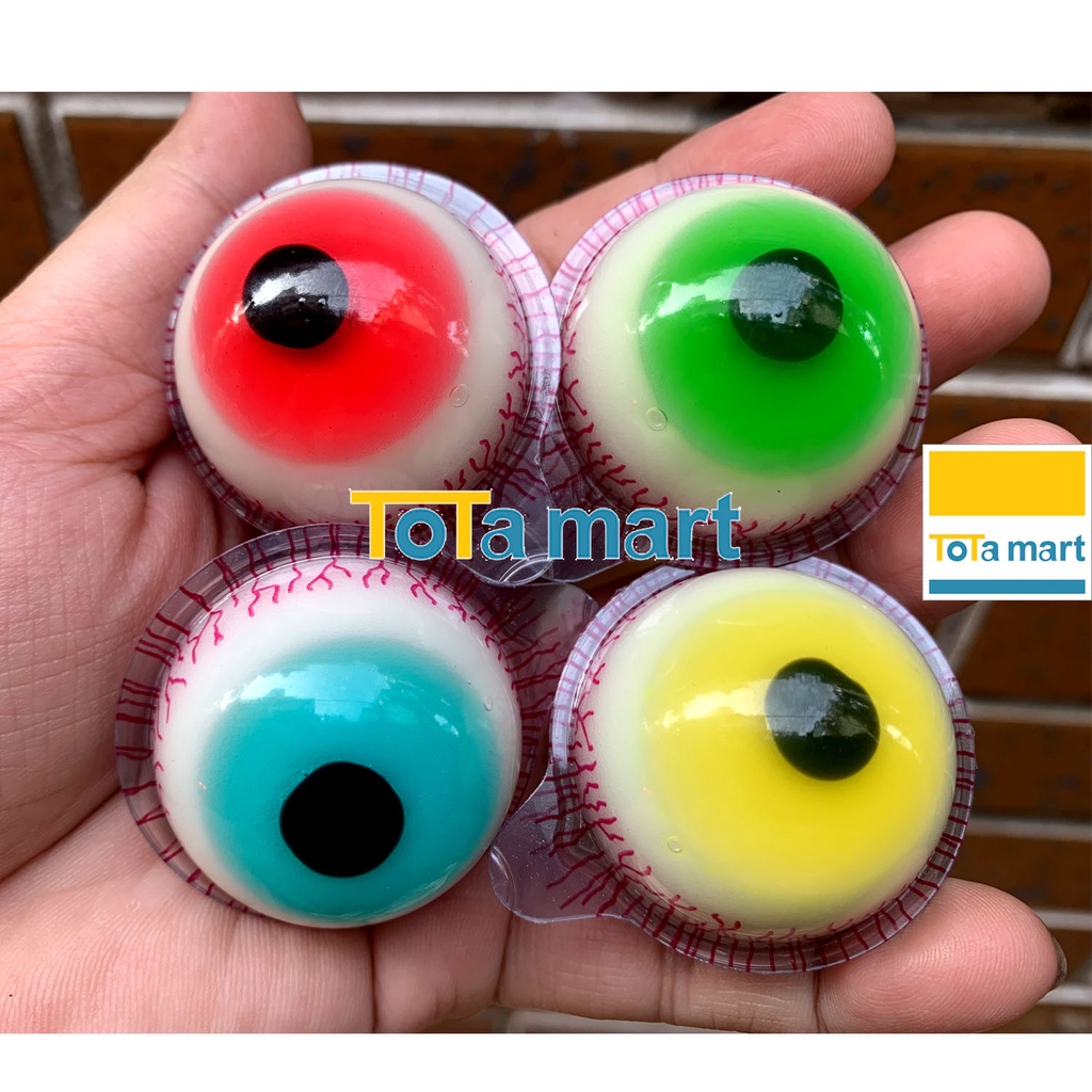 (hsd 01/2023) Kẹo con mắt Halloween Trolli Pop eye của Đức lẻ 1 cái.